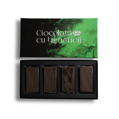 Ciocolata cu Beneficii Cio&co ''Intense Party''-Dulce cu lapte,1 cutie x 8 buc (verde)